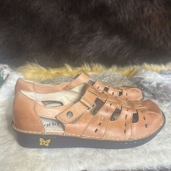 Brown Leather Sandals by Alegria 42 (5225C) - Picture 2 of 5